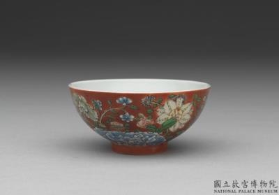 图片[2]-Cup with flowers in red ground of yangcai painted enamels, Qing dynasty, Yongzheng reign (1723-1735)-China Archive